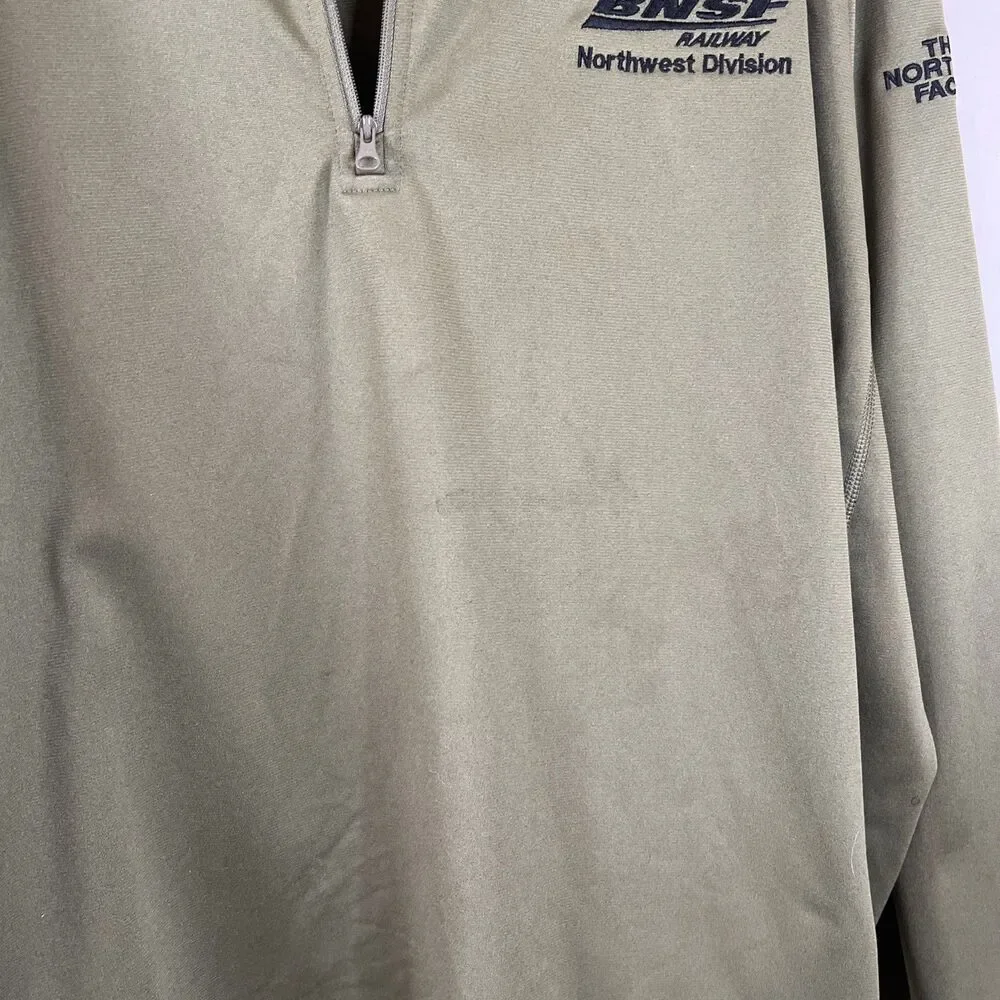 The North Face BNSF railway Northwest Division Men's Pullover 1/4 Zip Size XXXL‎